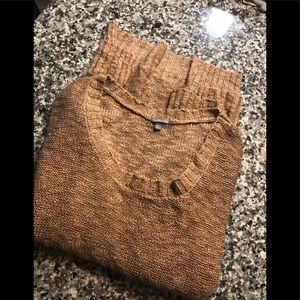 Tan Knit Fashion Sweater Size S 🤎